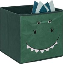 Uzglabāšanas kaste, rotaļlietām Atmosphera Dino, 25 l, zaļa krās., 29 x 29 x 29 cm