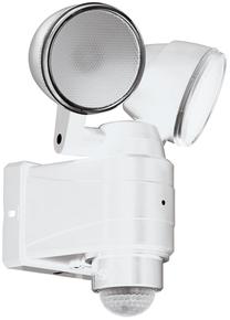 Prožektor ilma liikumisandurita, seinakinnitus Eglo Casabas, 75 W, 800 lm, 6500 °K, IP44, valge v./satiin
