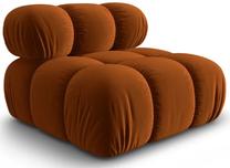Modulinė sofa Micadoni Home Bellis Armless, oranžinė sp., 94 x 94 cm x 63 cm
