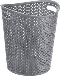 Šiukšliadėžė Curver My Style, sidabro sp., 13 l, 33 cm x 28.6 cm