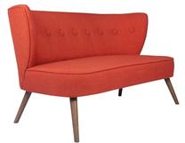 Sofa Hanah Home Bienville 2-Seat, raudona sp., 141 x 73 cm x 77 cm
