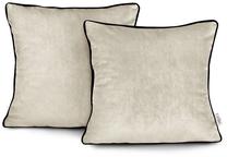 Наволочка для декоративной подушки Restilo Velvet, кремовый цв., 45 см x 45 см
