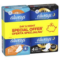 Higieniniai paketai Always Ultra Day S1 & Night S4, Normal/Secure Night, 32 vnt.