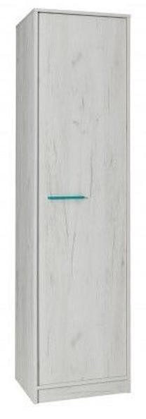 Spinta Maridex Rest R01, ąžuolo/mėlyna, 50 cm x 51 cm x 195 cm