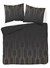 Gultas veļas komplekts SJB-505, zelta krās./melna krās., 70 x 80 cm, 160 x 200 cm