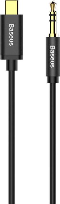 Vads Baseus Yiven Premium USB-C to 3.5mm Audio Adapter CAM01-01 USB-C, 3.5 mm, 1.2 m, melna krās.