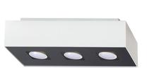 Valgusti lagi Sollux Mono 3 5902622425702, GU10, 3 x 40 W, valge v. / must v.