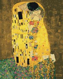 Tapymas pagal skaičius Brushme The Kiss by Gustav Klimt, įvairių spalvų