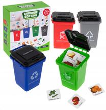 Izglītojošās rotaļlieta Garbage Sorting, daudzkrāsaina