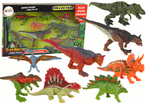 Figūrėlių rinkinys Lean Toys Dino Hunter Dino Park, 8 vnt., įvairių spalvų