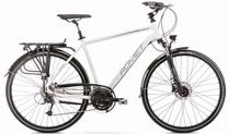 Velosipēds tūristu Romet Wagant 8, 28 ", 23" rāmis, balta krās./melna krās.