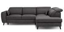 Kampinė sofa Noble Savoi 6, tamsiai pilka sp., dešininė, 201 x 255 cm x 100 cm
