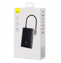 USB šakotuvas Baseus PioneerJoy USB-C 8w1, 24 cm