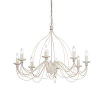 Šviestuvas kabinamas Ideal Lux Corte SP8, E14, 8 x 40 W, balta sp. / balta sp.