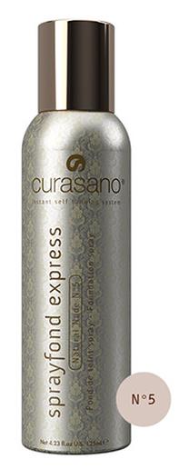 Skystas makiažo pagrindas Curasano Sprayfond Express, ruda sp., 5 natural nude, 125 ml