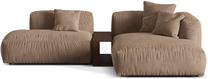 Modulinė sofa Micadoni Martina Vogue 3, tamsaus smėlio spalva, dešininė, 292 x 176 cm x 75 cm