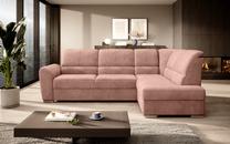 Kampinė sofa Siber Nube 24, rožinė sp., dešininė, 186 x 270 cm x 93 cm