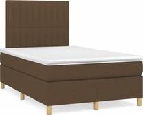 Lova viengulė continental Led, 120 x 190 cm, ruda sp., su čiužiniu, su grotelėmis