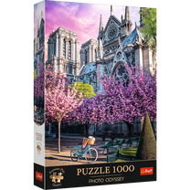 Dėlionė Trefl Premium Plus Notre Dame Cathedral Of Paris, 68.3 cm x 48 cm, 1000 vnt., įvairių spalvų
