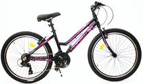 Vaikiškas dviratis, vaikų Corelli Banner MTB, juoda sp./rožinė sp., 16", 24"