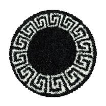 Ковер комнатные Ayyildiz Hera 80803301, антрацитовый цв./белый цв., 80 см x 80 см