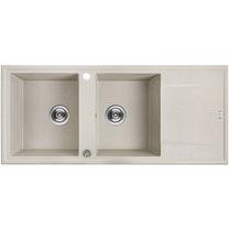Virtuves izlietne Laveo Megalo SBE_421T, Beige, granīts, 116 cm x 50 cm x 17 cm, beige