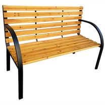 Lauko suoliukas Fancy Garden Dalia, juoda sp./medžio sp., 122 cm x 58 cm x 82 cm