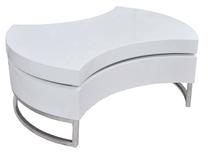 Kavos staliukas VLX 240424, balta sp., 80 cm x 58 cm x 32.5 cm