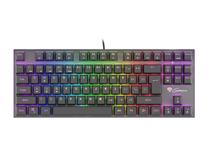 Vadu spēļu tastatūra Natec Genesis Genesis Thor 300 TKL Red, EN, melna krās.