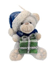 Свеча, формовая Artman Teddy, 270 г, серый цв.