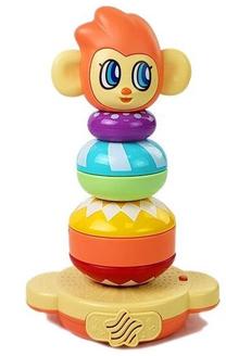 Образовательная пирамида Lean Toys Mon Mon The Rainbow