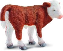 Žaislinė figūrėlė Collecta Hereford Calf 88236, 5 cm, ruda sp./balta sp.