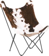 Kėdė Beliani Nybro, balta sp./ruda sp., 85 cm x 70 cm x 99 cm