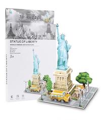 3D dėlionė Statue Of Liberty, 13 cm x 13 cm, 26 vnt., įvairių spalvų