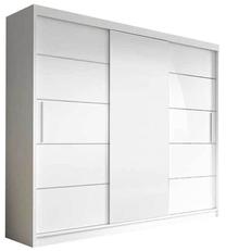 Spinta Idzczak Meble Alba II, balta sp., 250 cm x 61 cm x 218 cm