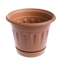Gėlių vazonas Uniplastex Primavera UDP22, plastikinis, Ø 22 cm, ruda sp.