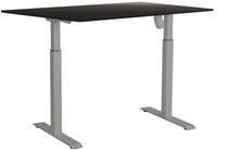 Kompiuterio stalas reguliuojamo aukščio Sun-Flex EasyDesk Adapt II, 160 cm x 80 cm, 70 - 118 cm, aliuminio sp./juoda sp.