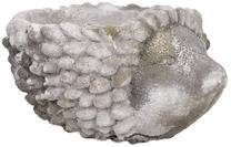 Gėlių vazonas Home4you Hedgehog, betonas, 20 cm x 15 cm, pilka sp.