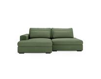 Sofa-lova Polak Meble Leida Tilia 37, žalia sp., kairinė, 223 x 158 cm x 80 cm