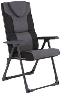 Lauko kėdė Patio Mijas D002-07PB, juoda sp./pilka sp., 85 cm x 59 cm x 105 cm