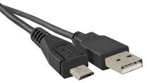 Vads Qoltec USB / USB-micro, Micro USB male, 1 m, melna krās.