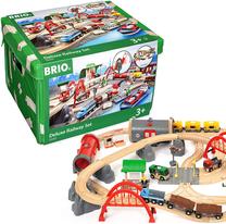 Žaislinis traukinys Brio BRIO Deluxe Railway Set 33052, įvairių spalvų