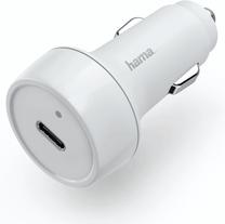 Automobilinis įkroviklis Hama, USB-C, balta sp.