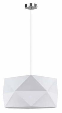 Valgusti rippuv Spot-Light Finja, E27, 1 x 60 W, valge v. / kroom v., 46.5 x 23.5 cm