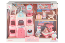 Rinkinys, žaidimų pilis su figūrėlėmis Bay Dreamy Bunny and Villa Playset, įvairių spalvų