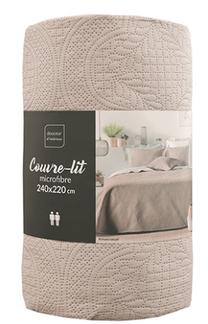 Lovatiesė Douceur d`Interieur Colombine, smėlio sp., 220 cm x 240 cm