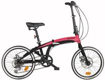 Dviratis sulankstomas Coppi, 20 ", 11" rėmas, juoda sp./rožinė sp.