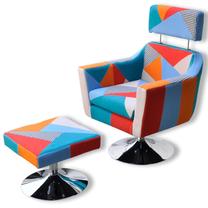 Tugitool VLX Patchwork Design, mitmevärviline, 59 cm x 66 cm x 86 cm