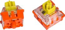 Klaviatūros dangtelis Keychron Lava Optical Banana Switch Set pcs, skaidri sp./geltona sp.
