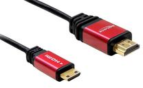 Laidas Delock HDMI - Mini HDMI HDMI male, Mini HDMI male, 5 m, raudona sp.
